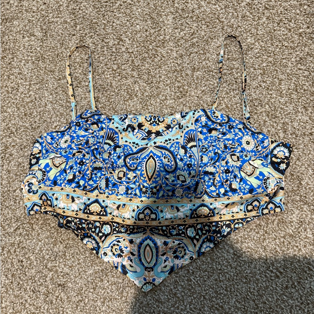 Lulu's Vibrant Blue Floral Top
